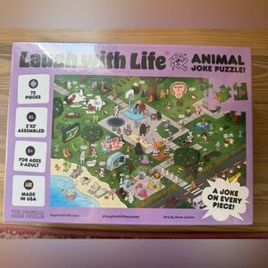 NEW Laugh With Life Animal Joke Puzzle - 72 pieces